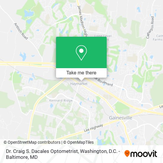 Dr. Craig S. Dacales Optometrist map