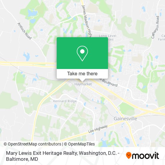 Mapa de Mary Lewis Exit Heritage Realty