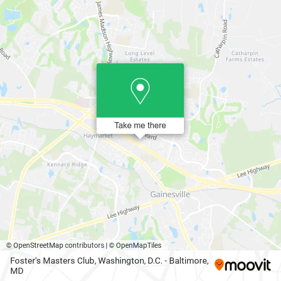 Foster's Masters Club map