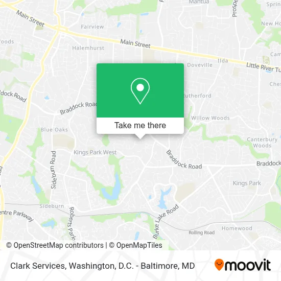 Clark Services map