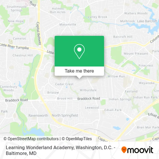 Learning Wonderland Academy map