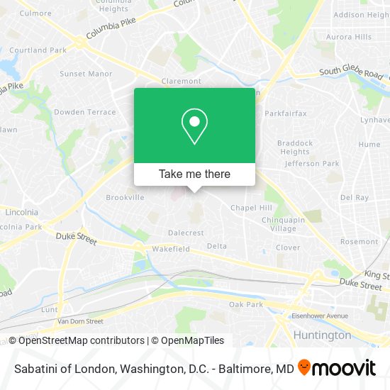 Sabatini of London map