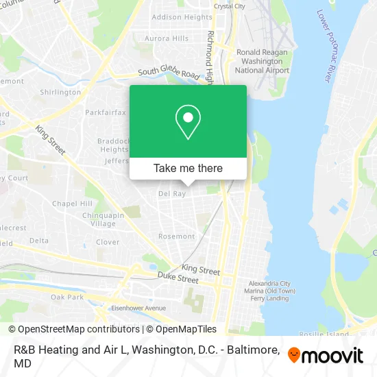 Mapa de R&B Heating and Air L