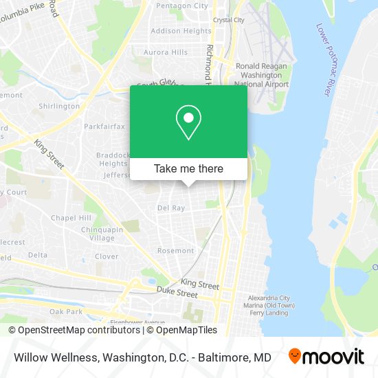 Willow Wellness map