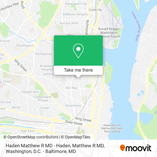 Haden Matthew R MD - Haden, Matthew R MD map