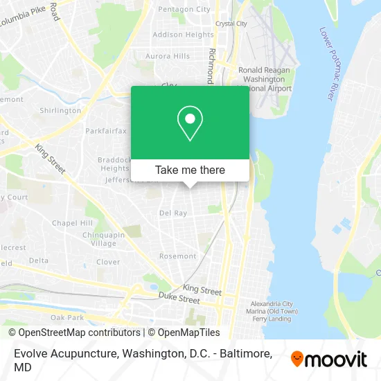 Evolve Acupuncture map