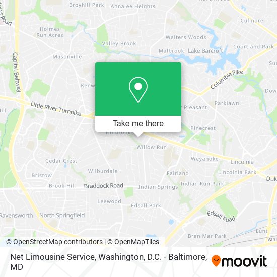 Net Limousine Service map