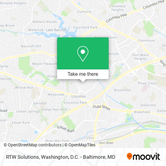 Mapa de RTW Solutions