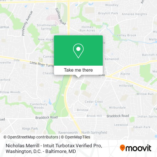 Nicholas Merrill - Intuit Turbotax Verified Pro map