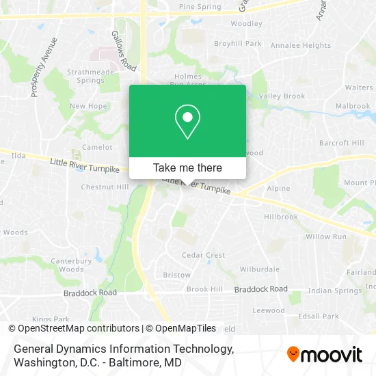 General Dynamics Information Technology map