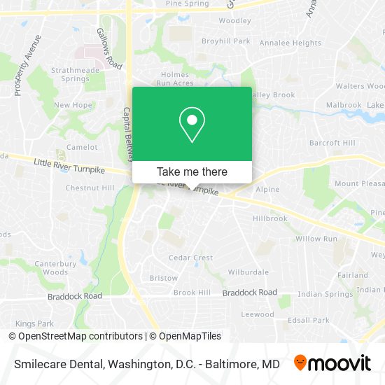 Smilecare Dental map