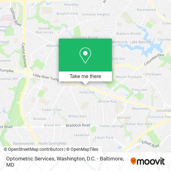 Mapa de Optometric Services