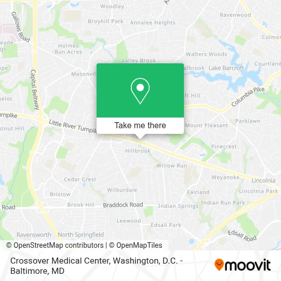 Crossover Medical Center map