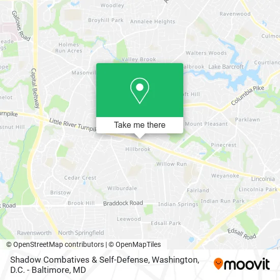 Shadow Combatives & Self-Defense map