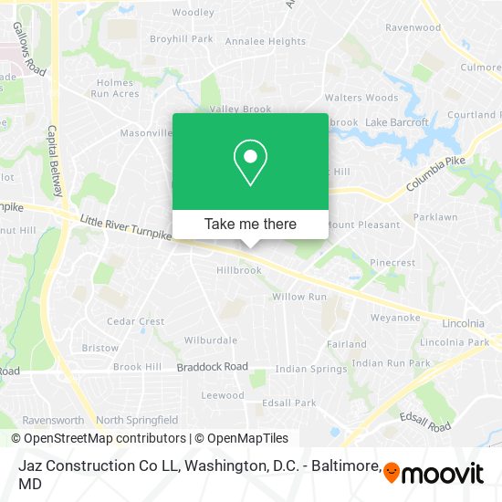 Jaz Construction Co LL map