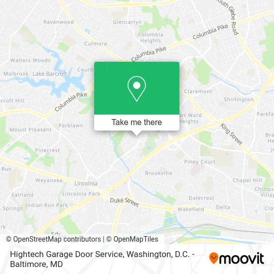 Hightech Garage Door Service map