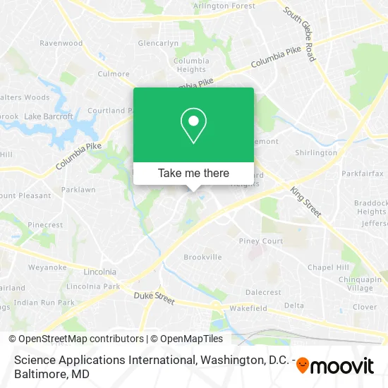 Science Applications International map