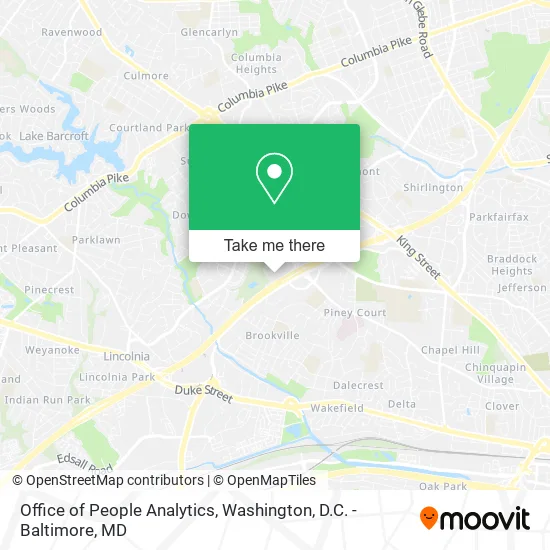 Office of People Analytics map