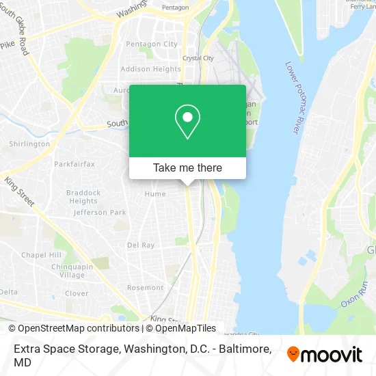 Extra Space Storage map