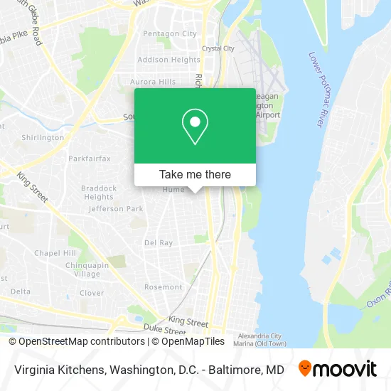 Virginia Kitchens map