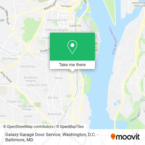 Galaxy Garage Door Service map