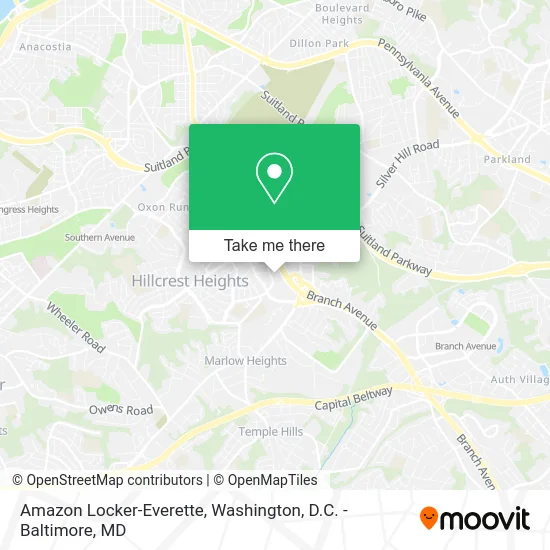 Amazon Locker-Everette map