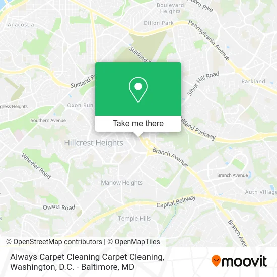Always Carpet Cleaning Carpet Cleaning map