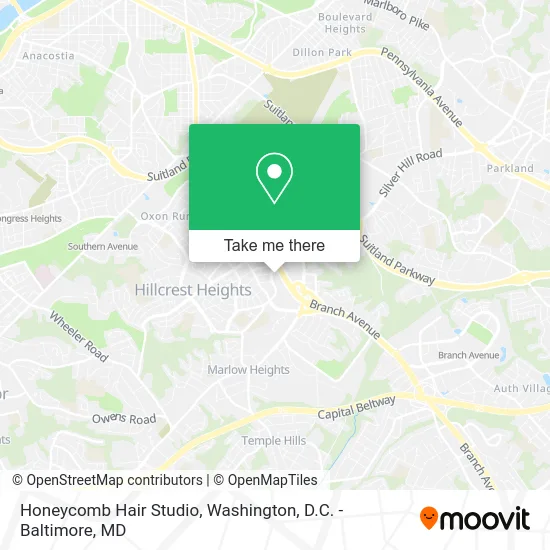 Honeycomb Hair Studio map