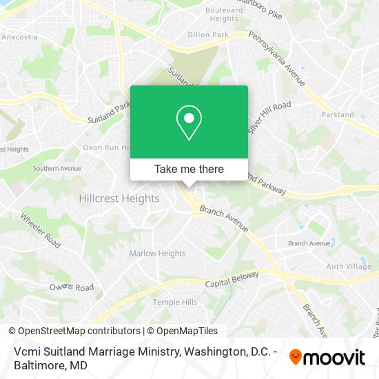 Mapa de Vcmi Suitland Marriage Ministry