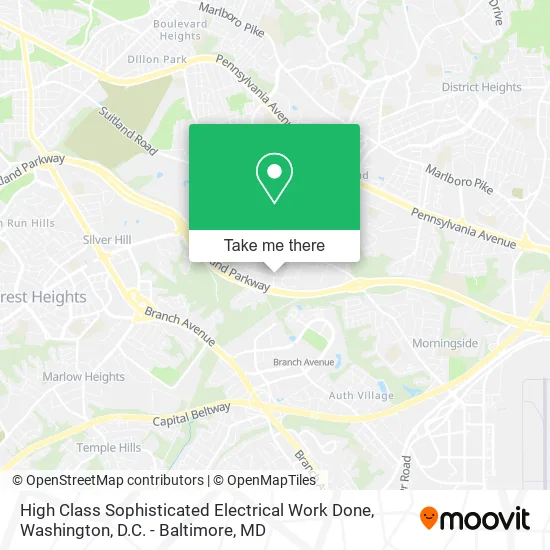 High Class Sophisticated Electrical Work Done map