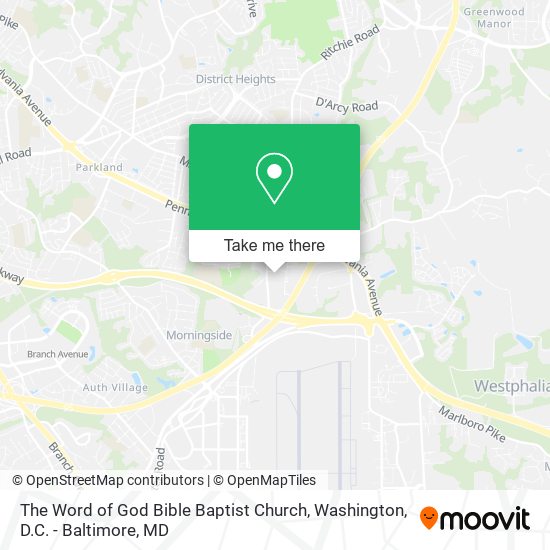 Mapa de The Word of God Bible Baptist Church