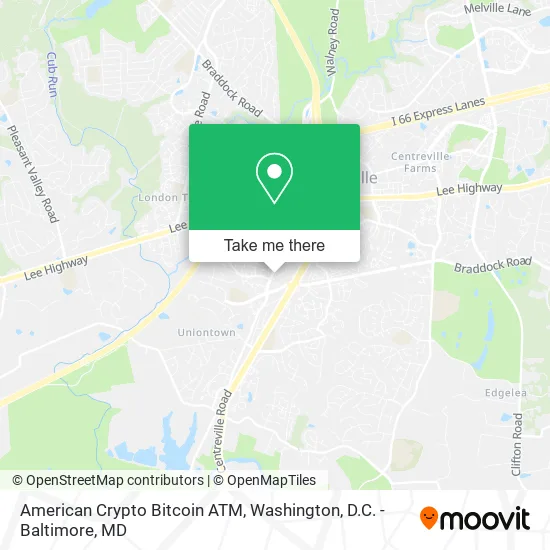 American Crypto Bitcoin ATM map