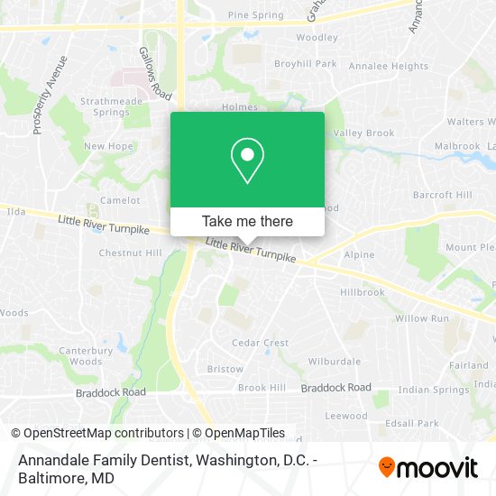 Annandale Family Dentist map