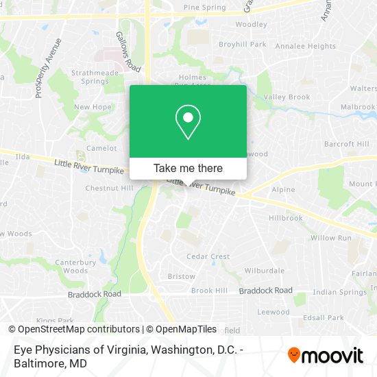 Mapa de Eye Physicians of Virginia