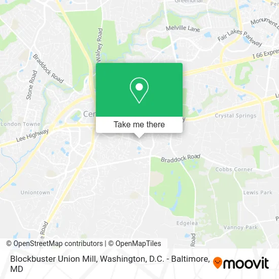 Blockbuster Union Mill map