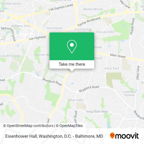 Eisenhower Hall map