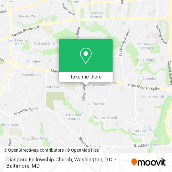 Mapa de Diaspora Fellowship Church