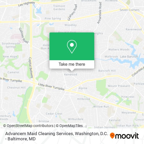 Advancem Maid Cleaning Services map