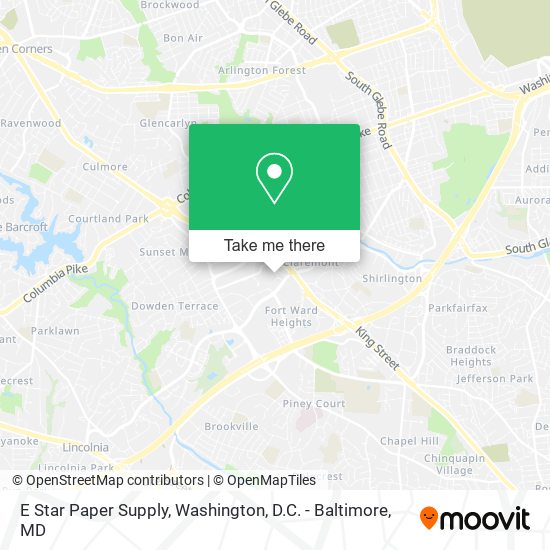 E Star Paper Supply map