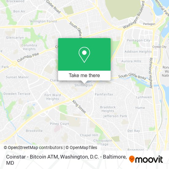 Mapa de Coinstar - Bitcoin ATM