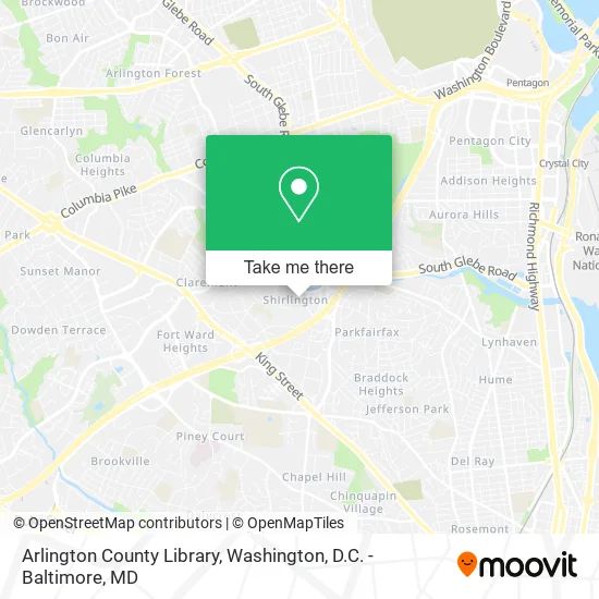 Arlington County Library map
