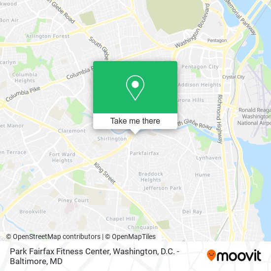 Mapa de Park Fairfax Fitness Center