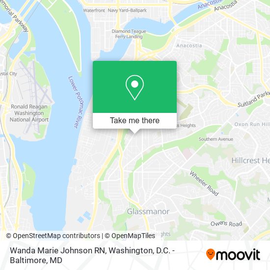 Wanda Marie Johnson RN map