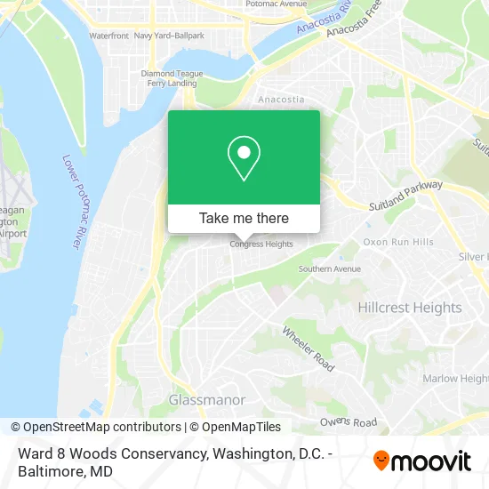 Ward 8 Woods Conservancy map