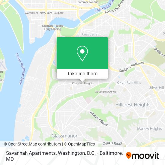 Mapa de Savannah Apartments