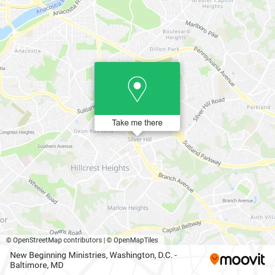Mapa de New Beginning Ministries