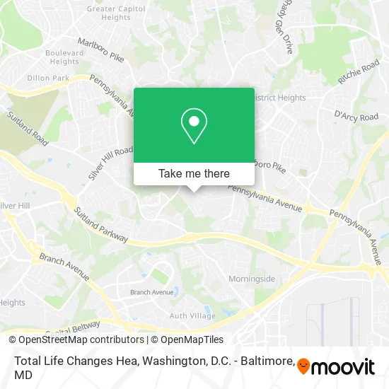 Total Life Changes Hea map