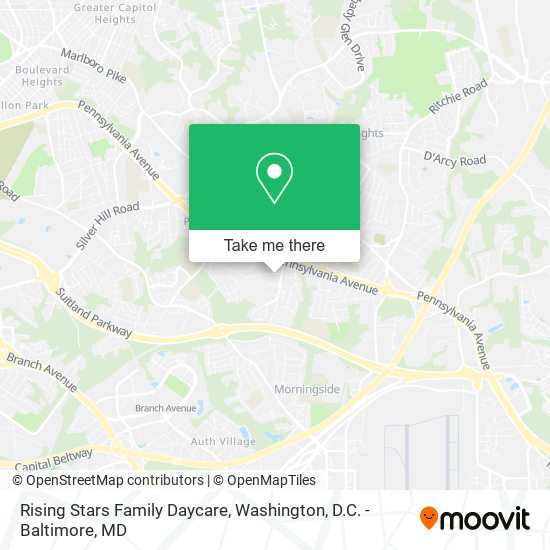 Rising Stars Family Daycare map