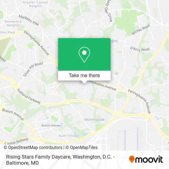 Rising Stars Family Daycare map