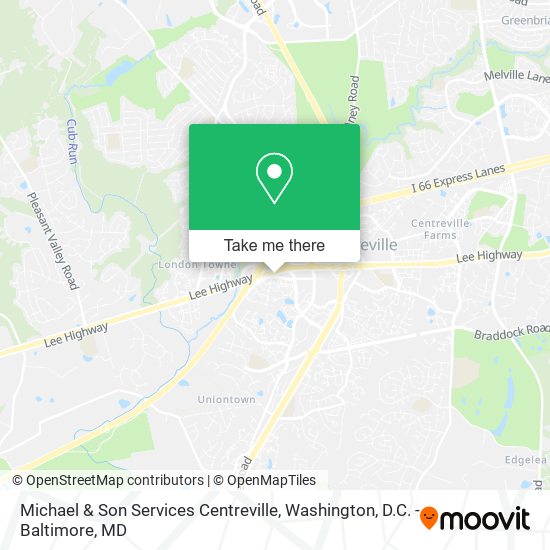 Michael & Son Services Centreville map